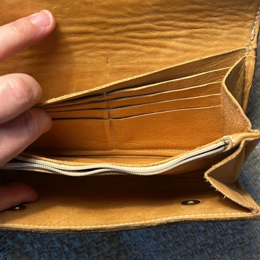 COUNTRY BUG WALLET BROWN LEATHER